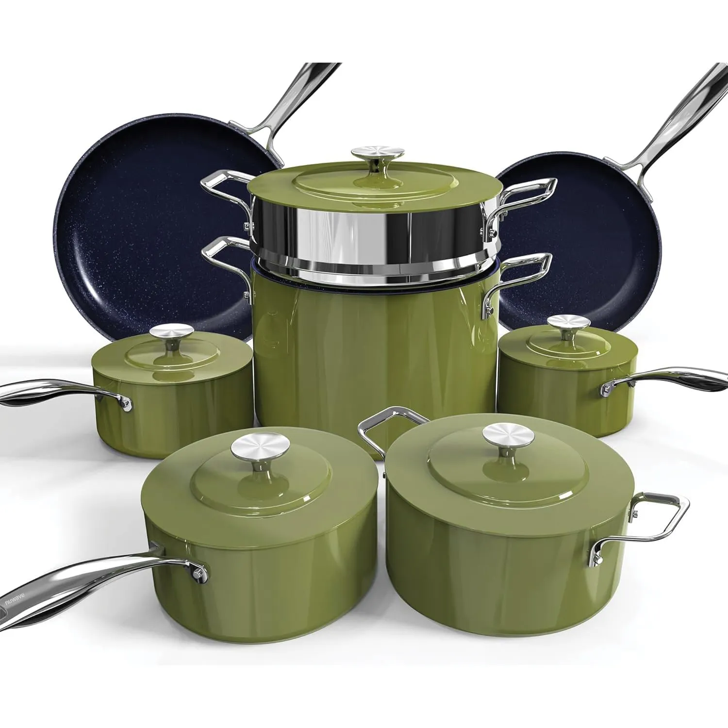 Duralon Blue Lux Non-Stick Cookware 13-Piece Set