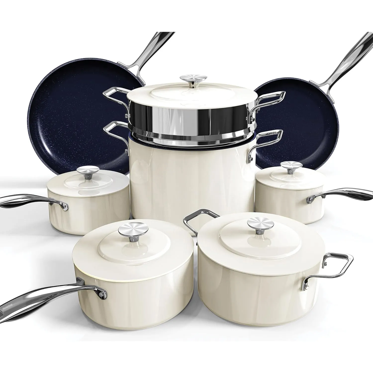 Duralon Blue Lux Non-Stick Cookware 13-Piece Set