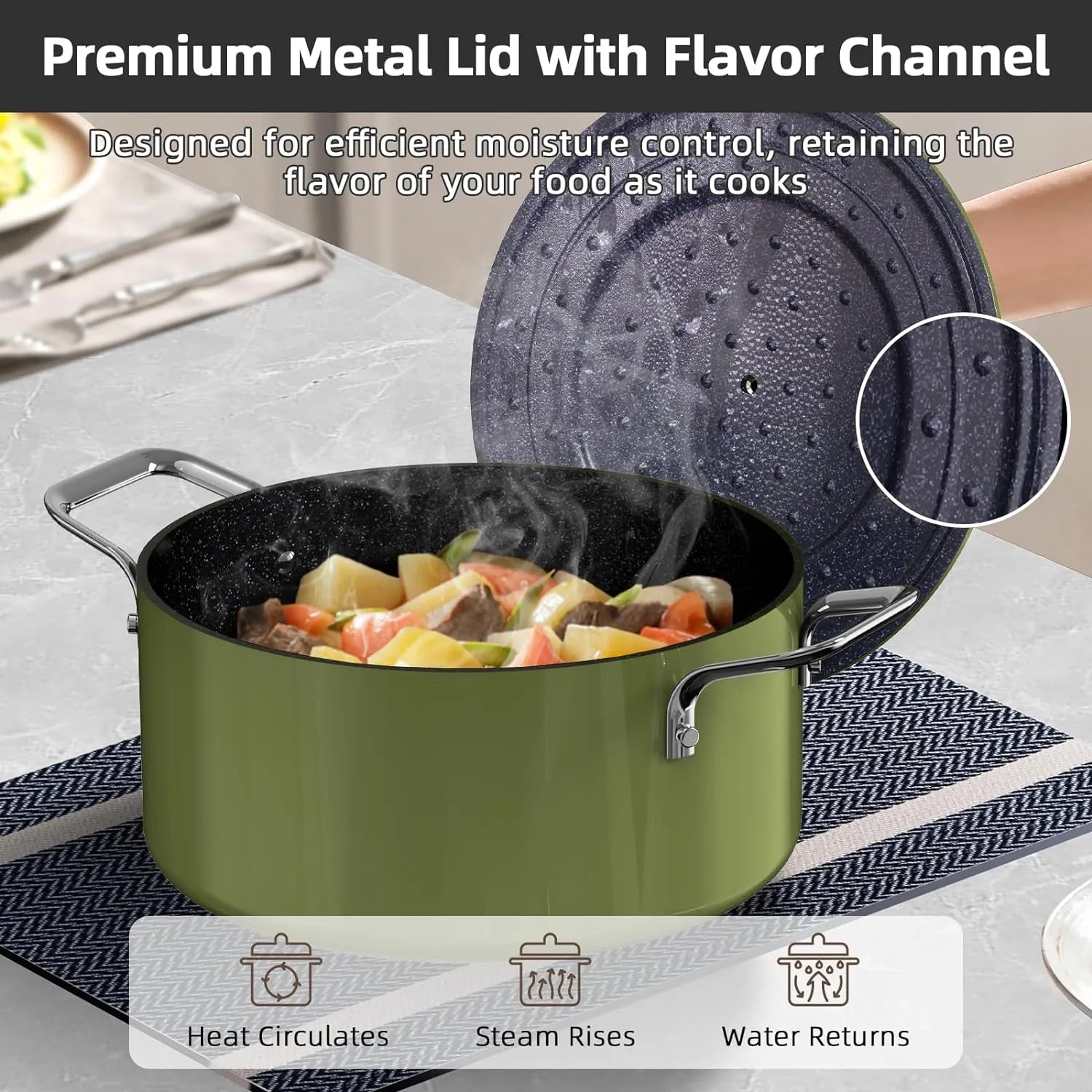Duralon Blue Lux Non-Stick Cookware 13-Piece Set