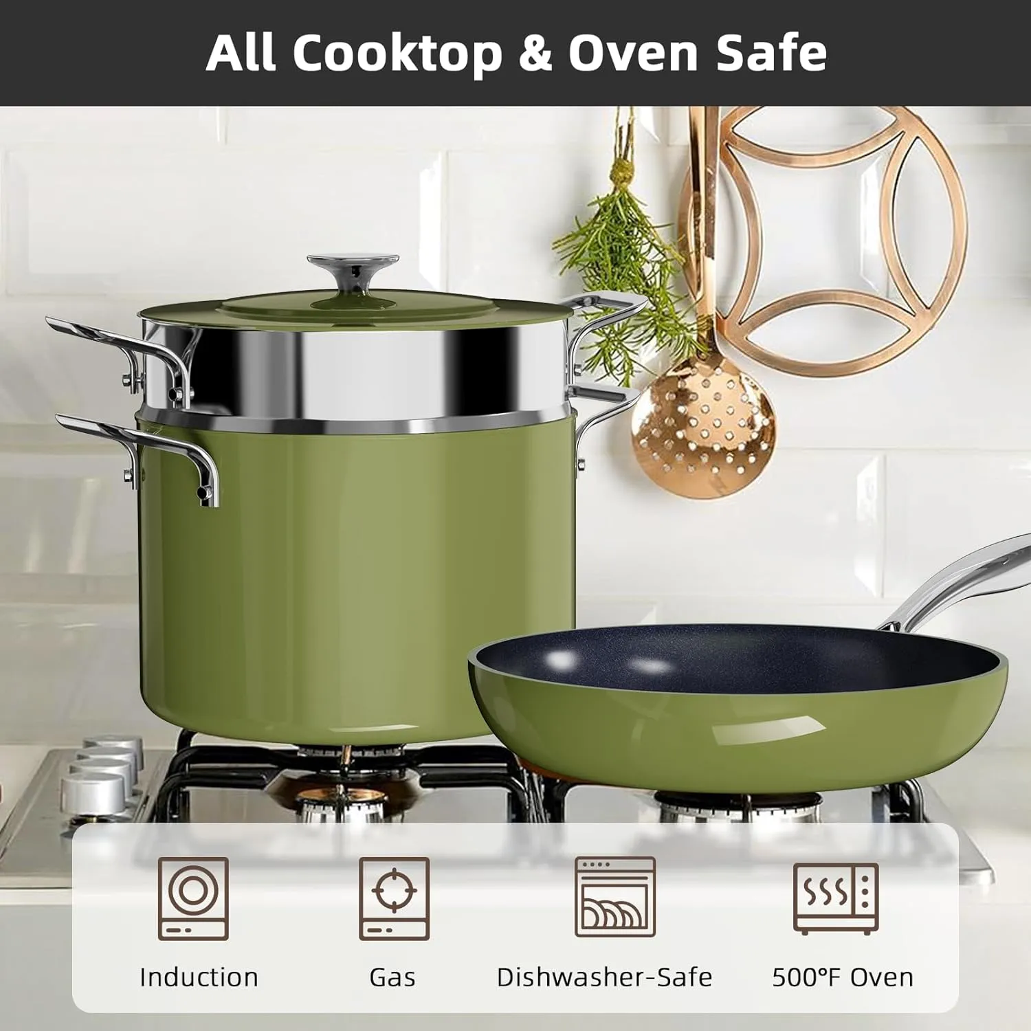 Duralon Blue Lux Non-Stick Cookware 13-Piece Set