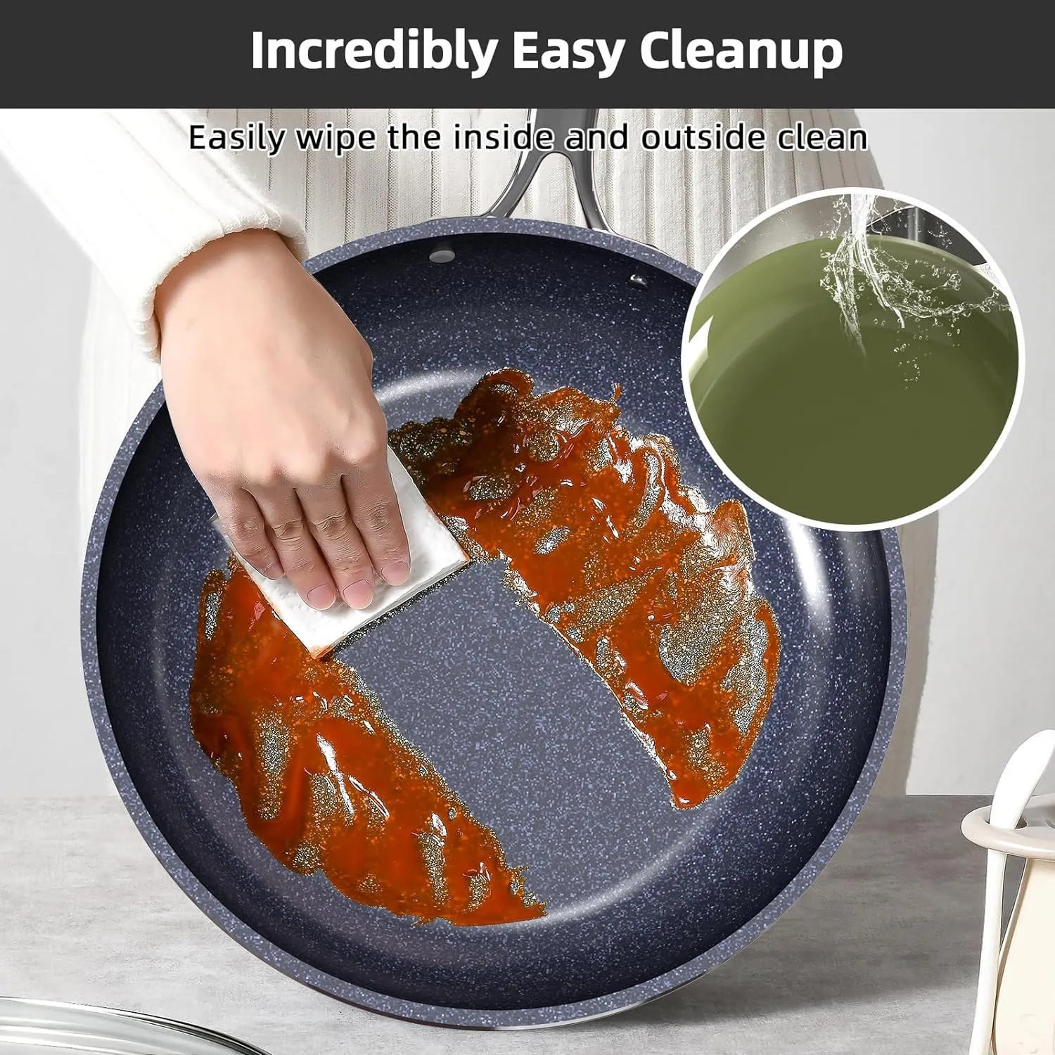 Duralon Blue Lux Non-Stick Cookware 13-Piece Set