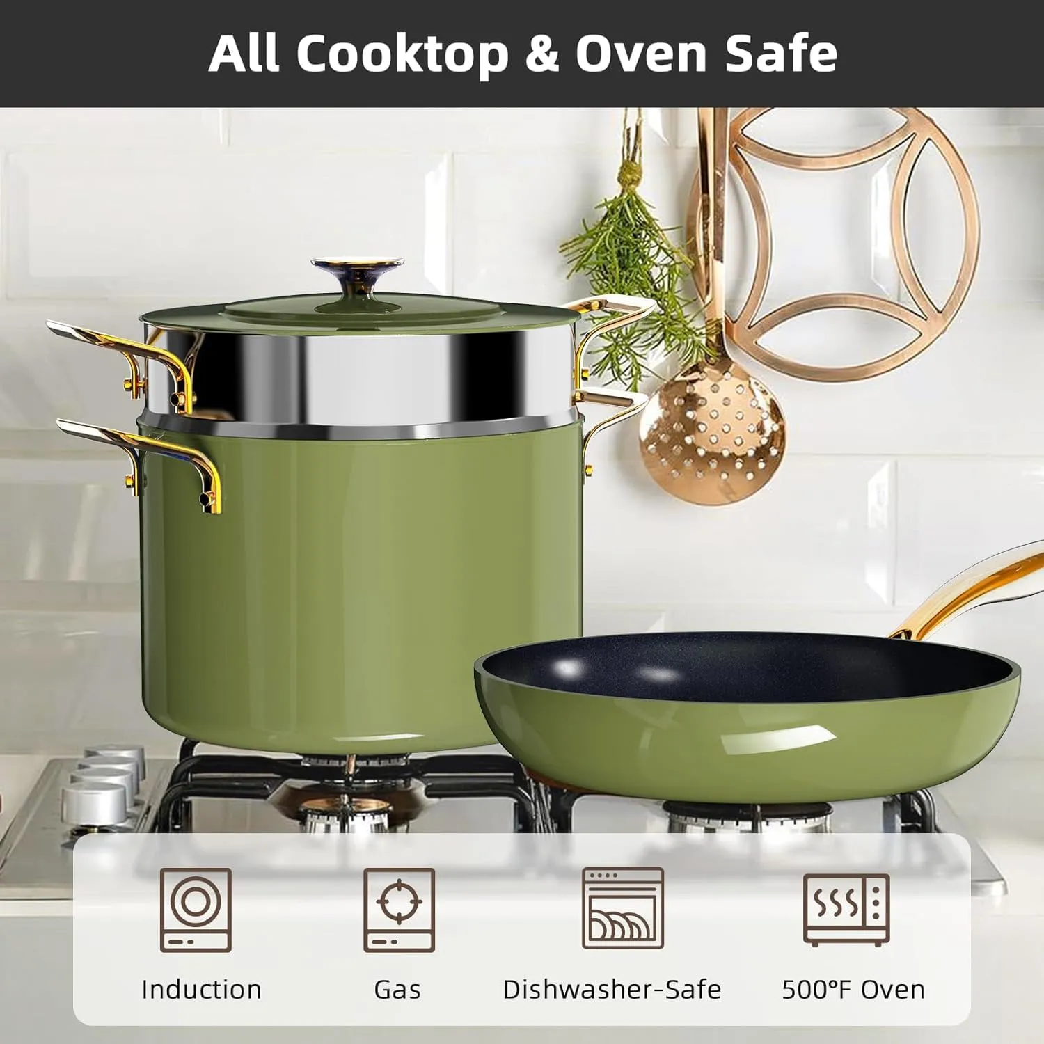 Duralon Blue Lux Non-Stick Cookware 13-Piece Set