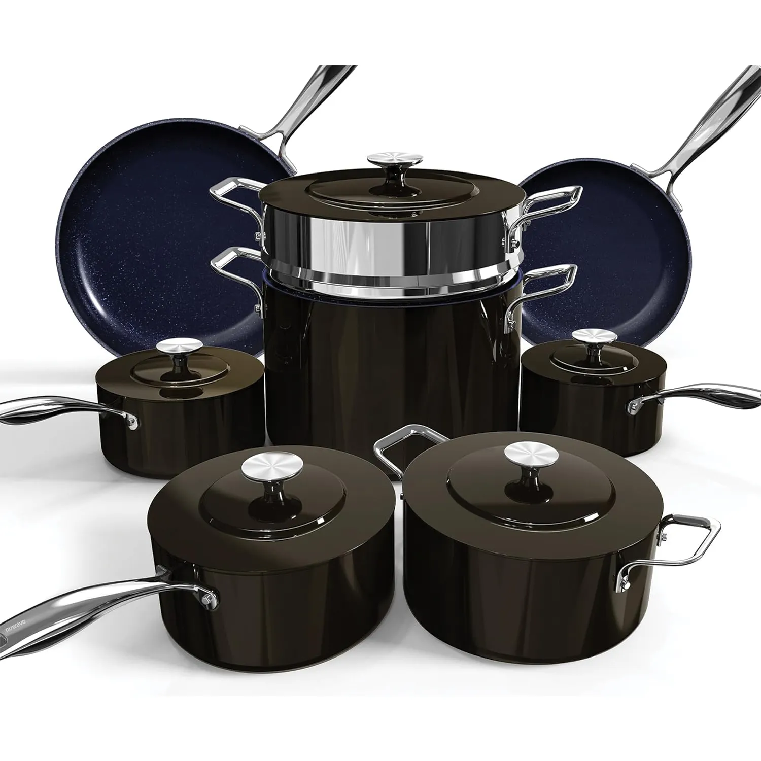 Duralon Blue Lux Non-Stick Cookware 13-Piece Set