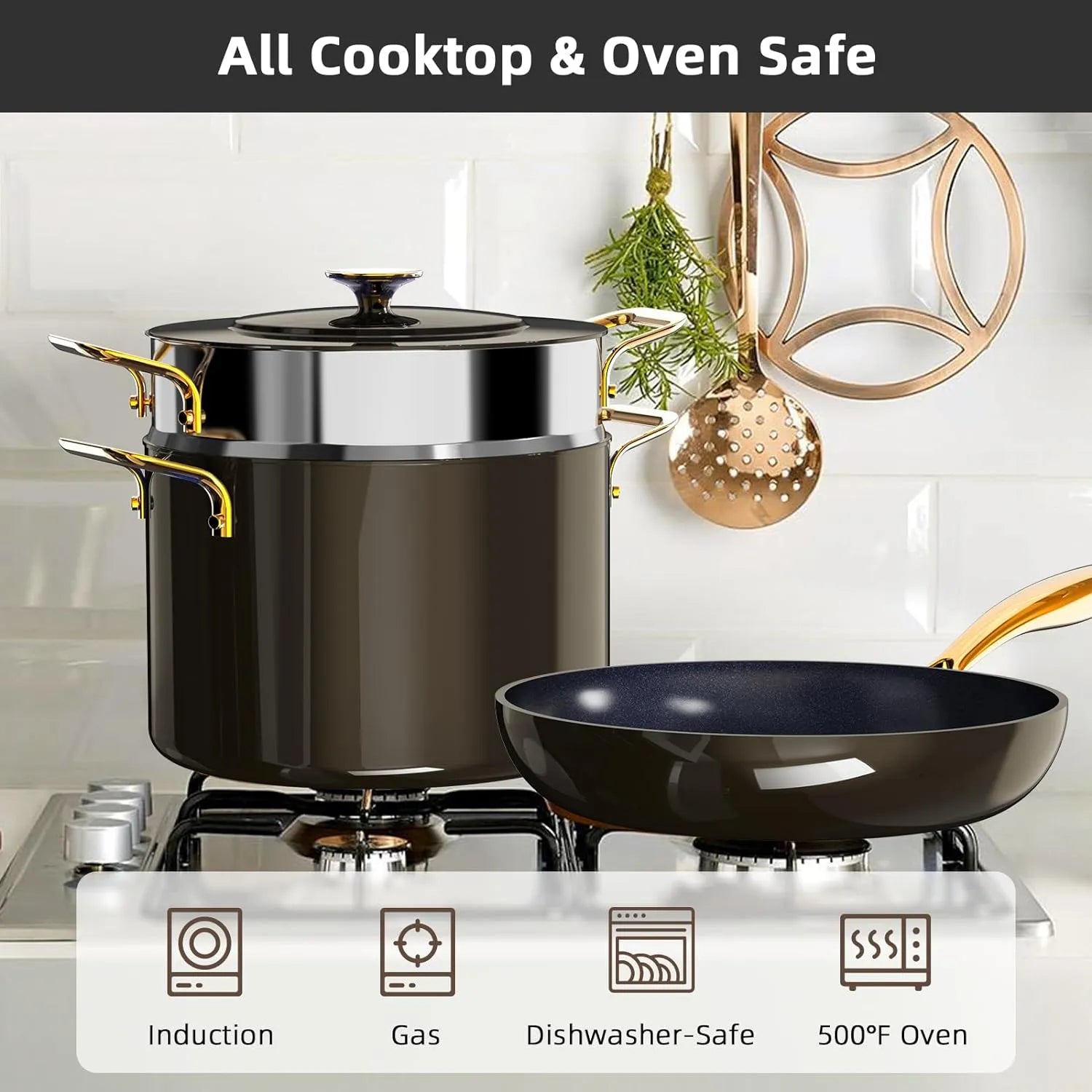 Duralon Blue Lux Non-Stick Cookware 13-Piece Set