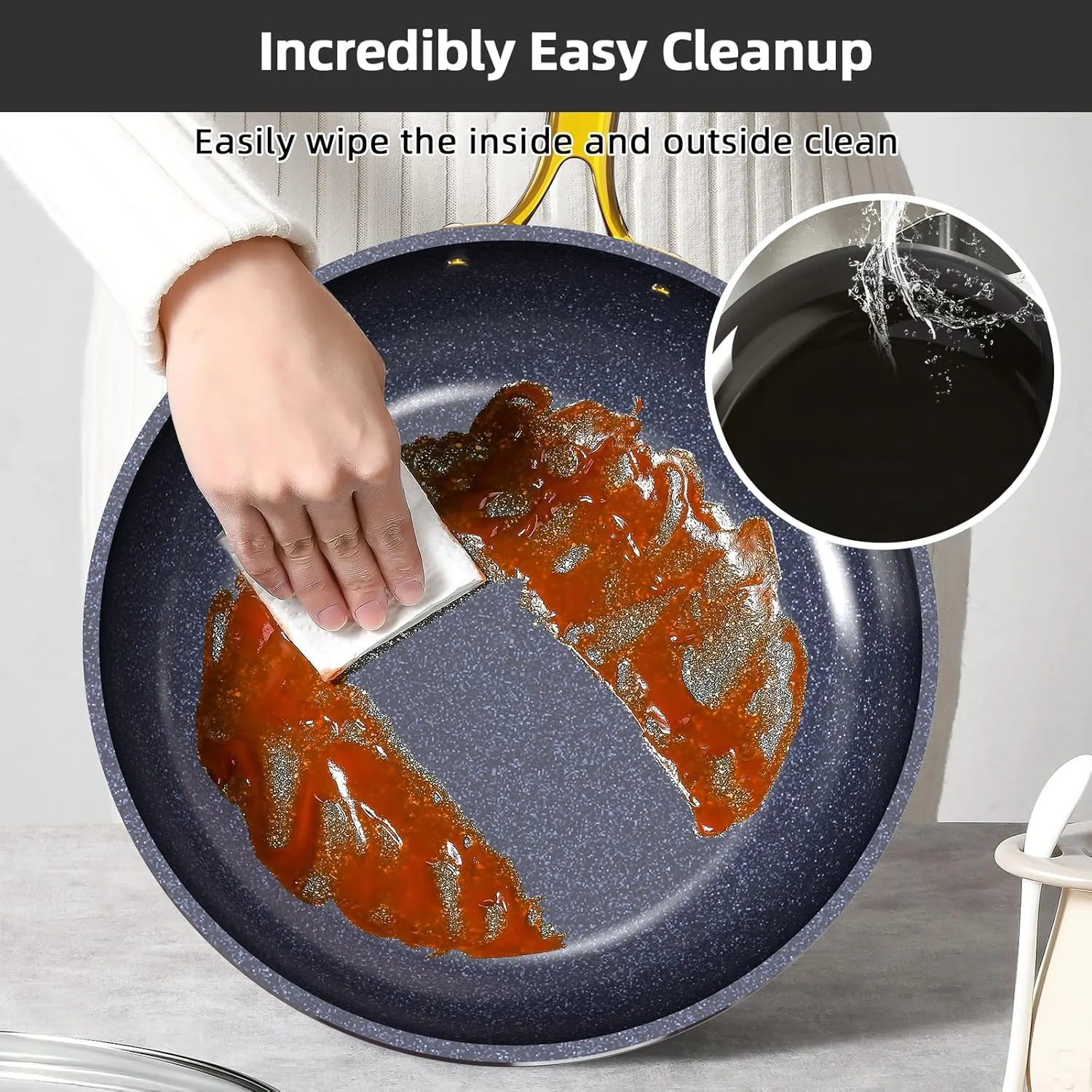 Duralon Blue Lux Non-Stick Cookware 13-Piece Set
