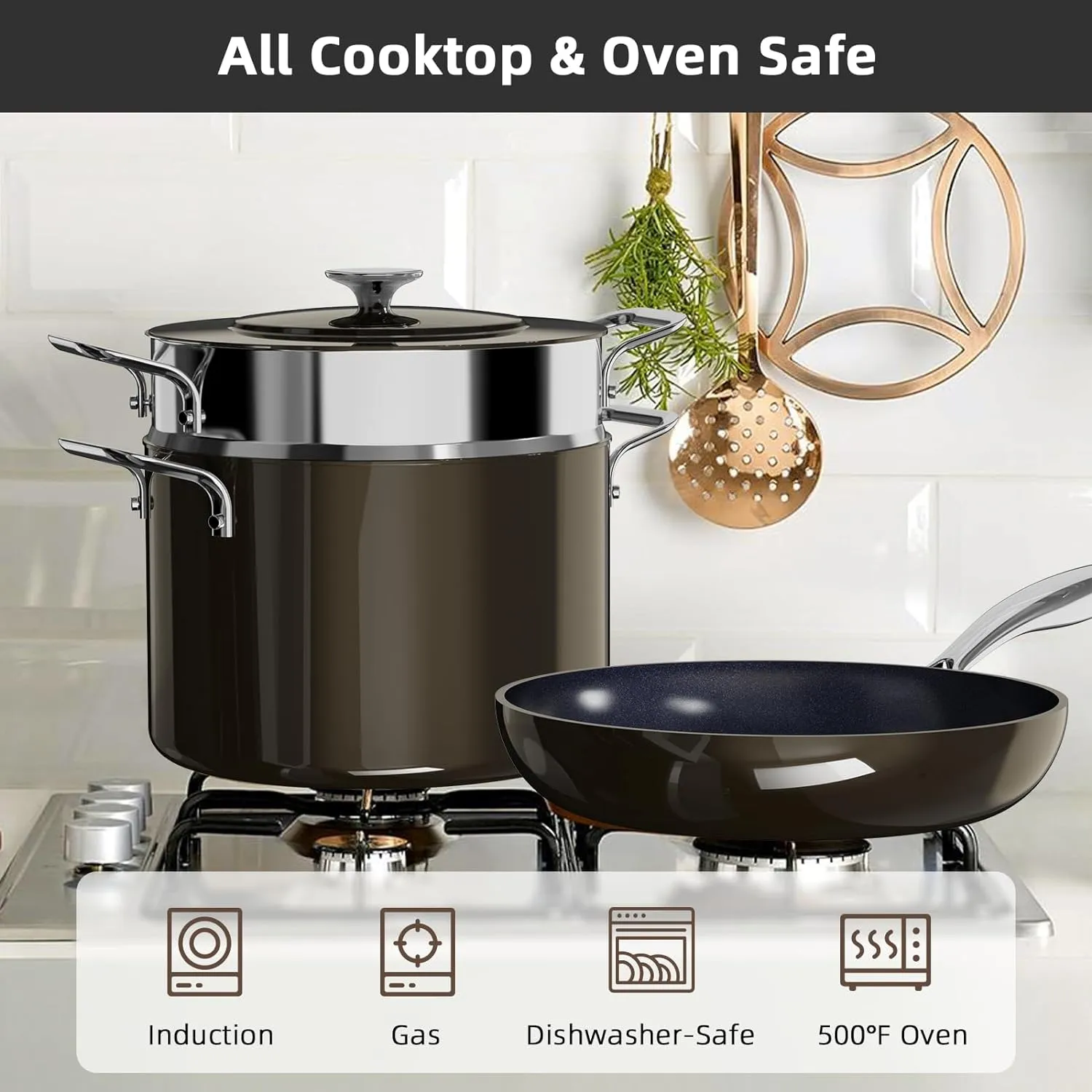 Duralon Blue Lux Non-Stick Cookware 13-Piece Set