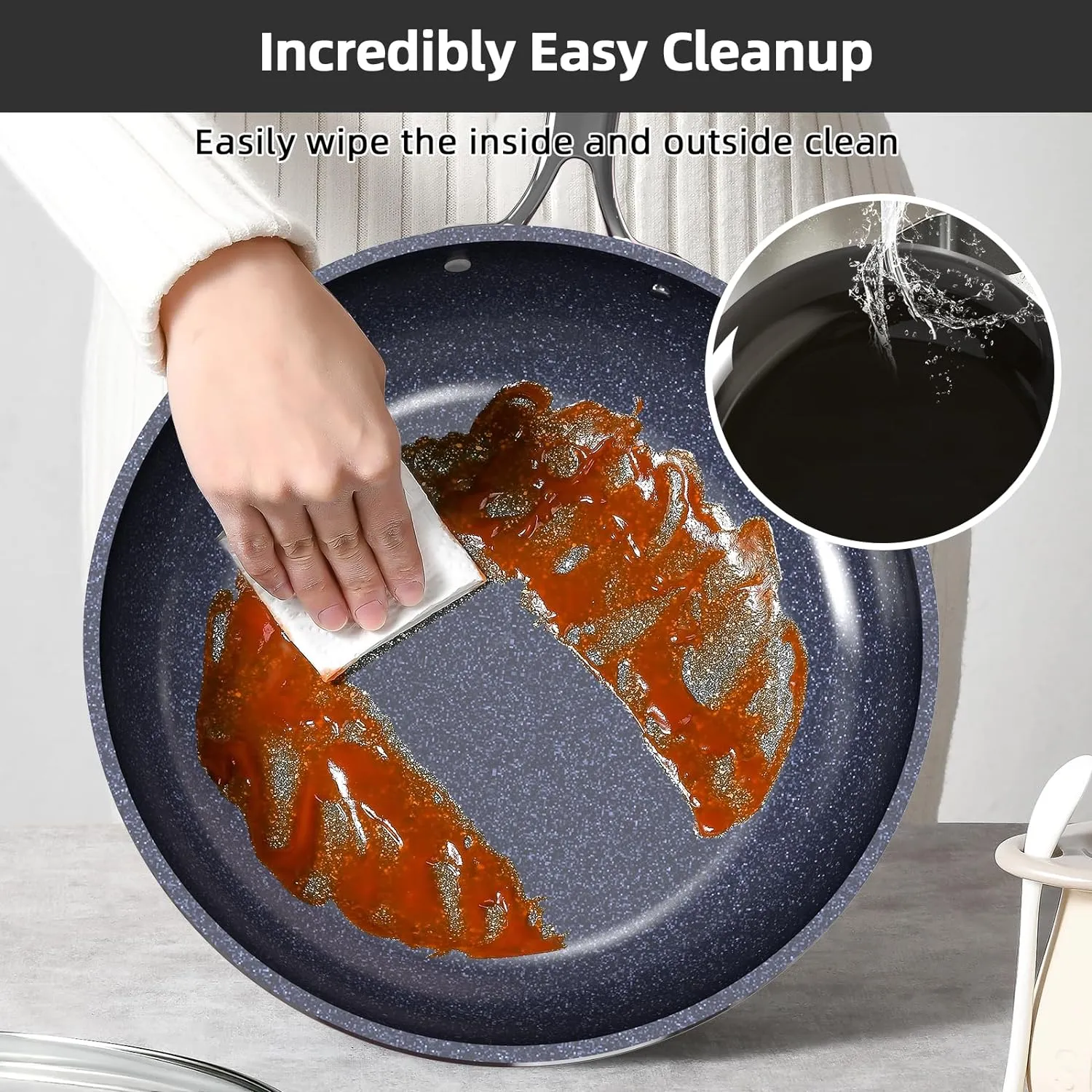 Duralon Blue Lux Non-Stick Cookware 13-Piece Set