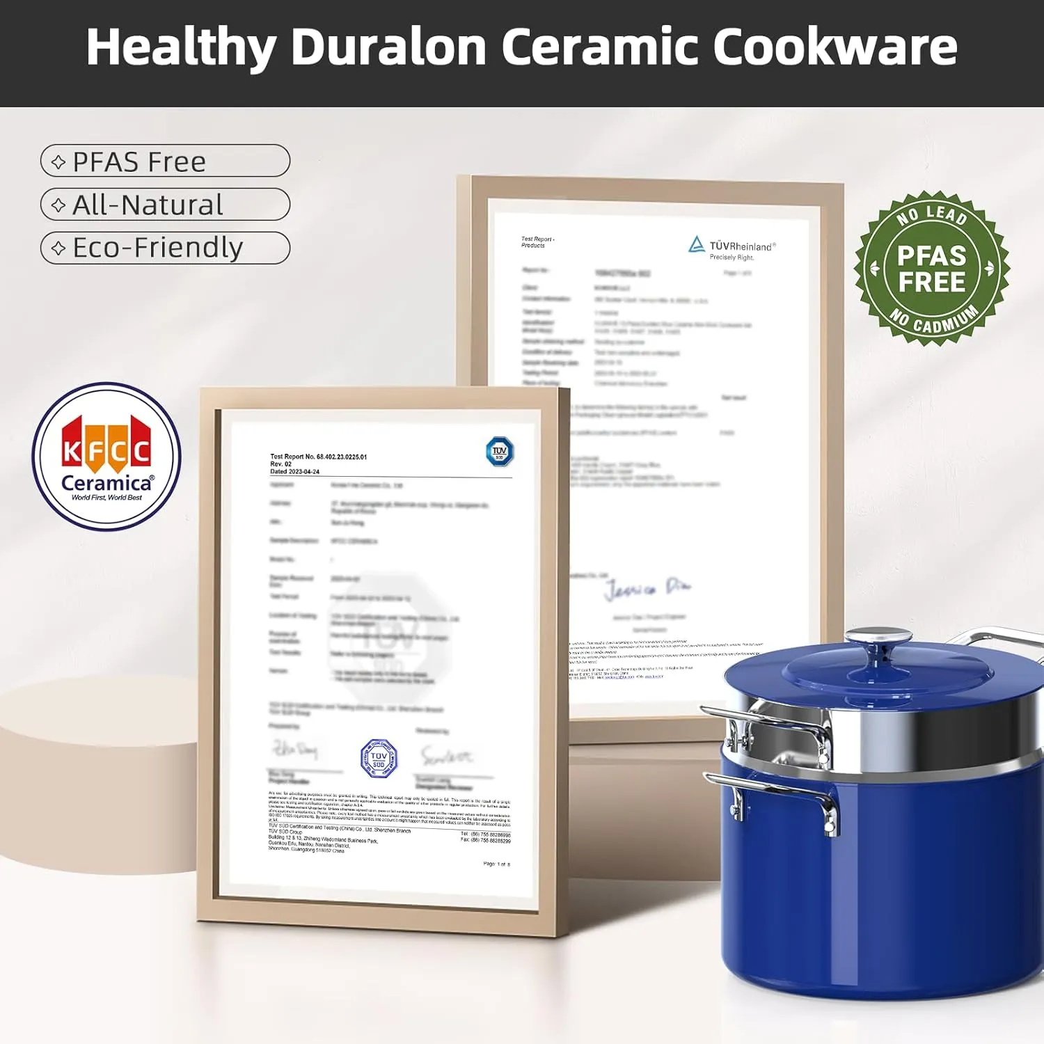 Duralon Blue Lux Non-Stick Cookware 13-Piece Set