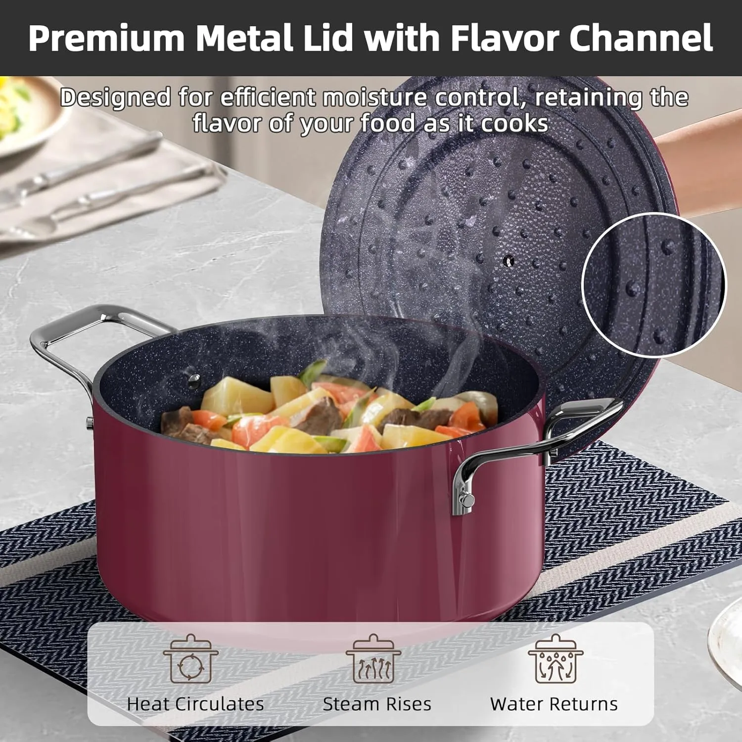 Duralon Blue Lux Non-Stick Cookware 13-Piece Set