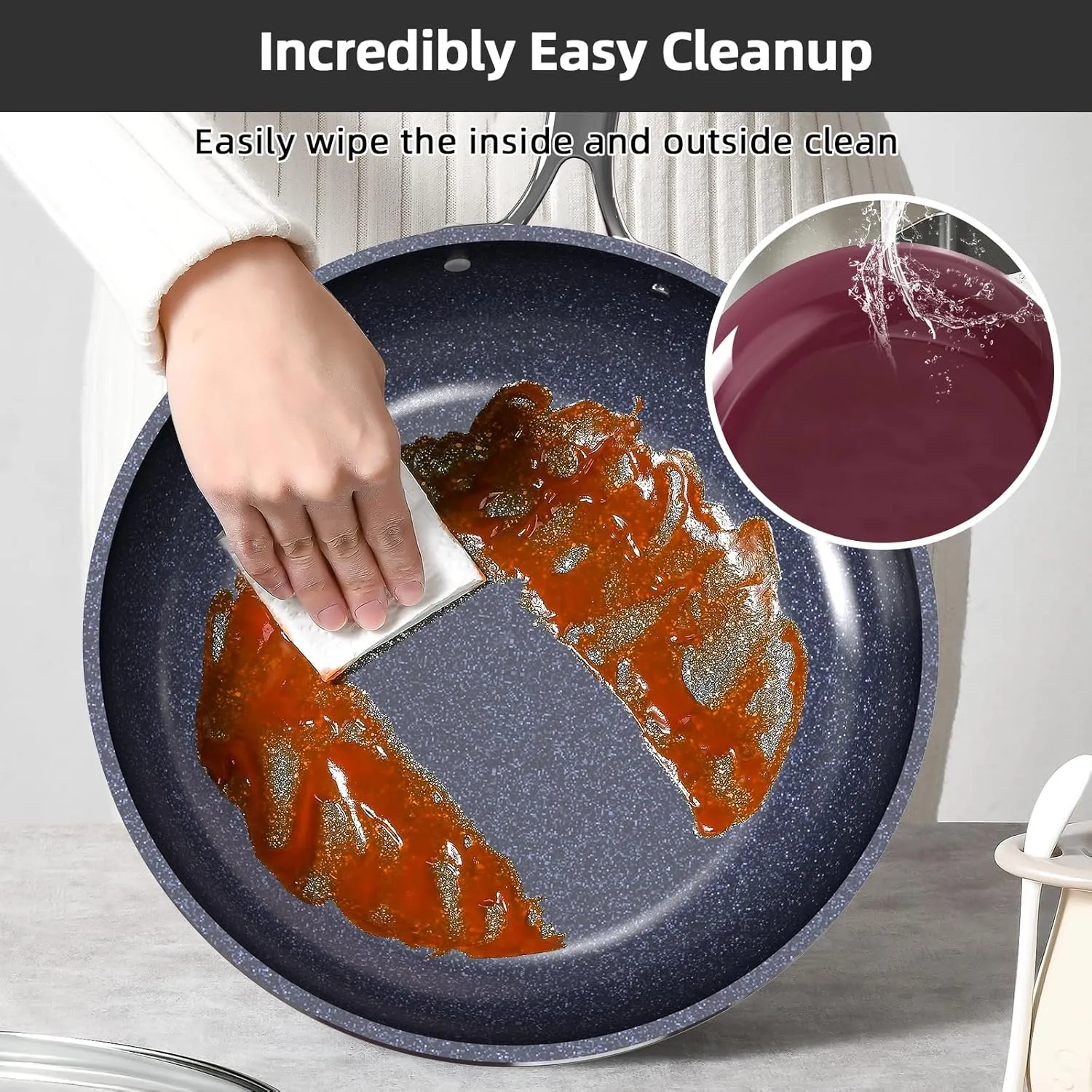 Duralon Blue Lux Non-Stick Cookware 13-Piece Set