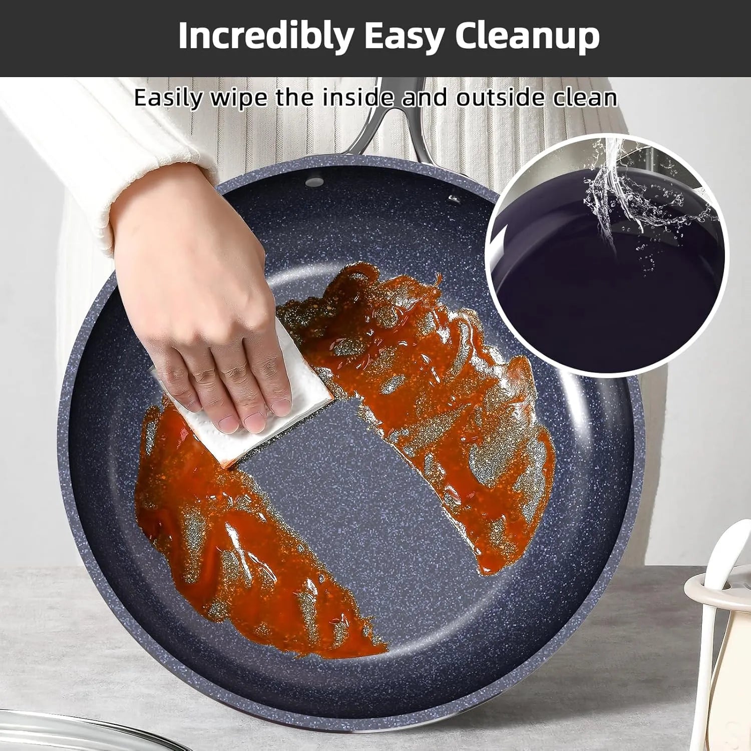 Duralon Blue Lux Non-Stick Cookware 13-Piece Set