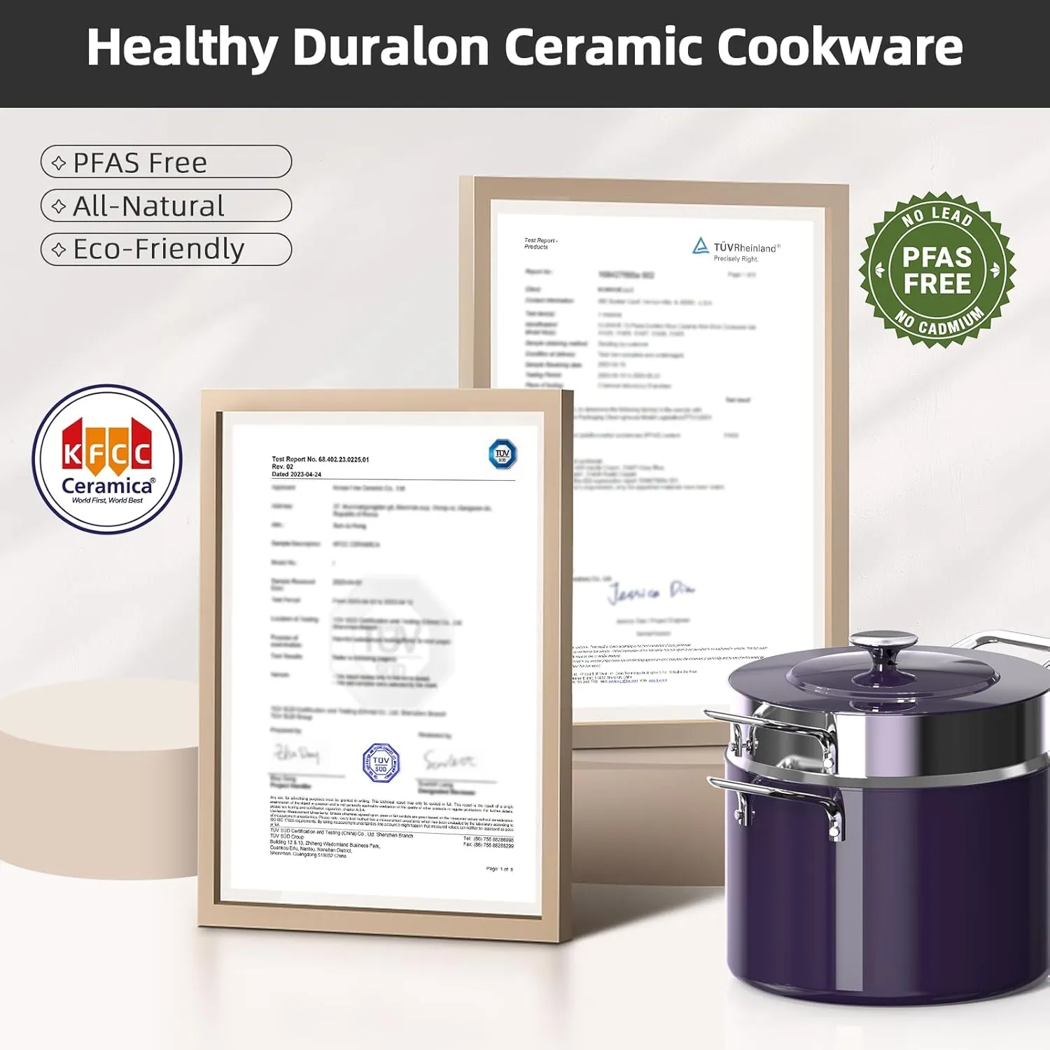 Duralon Blue Lux Non-Stick Cookware 13-Piece Set