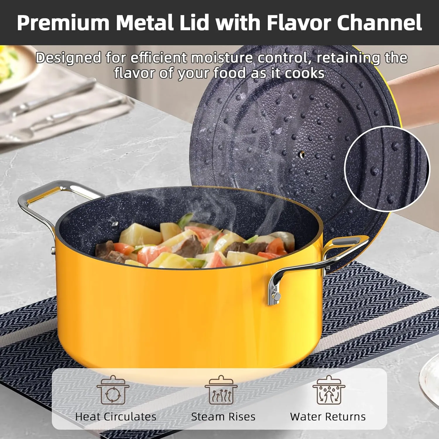 Duralon Blue Lux Non-Stick Cookware 13-Piece Set