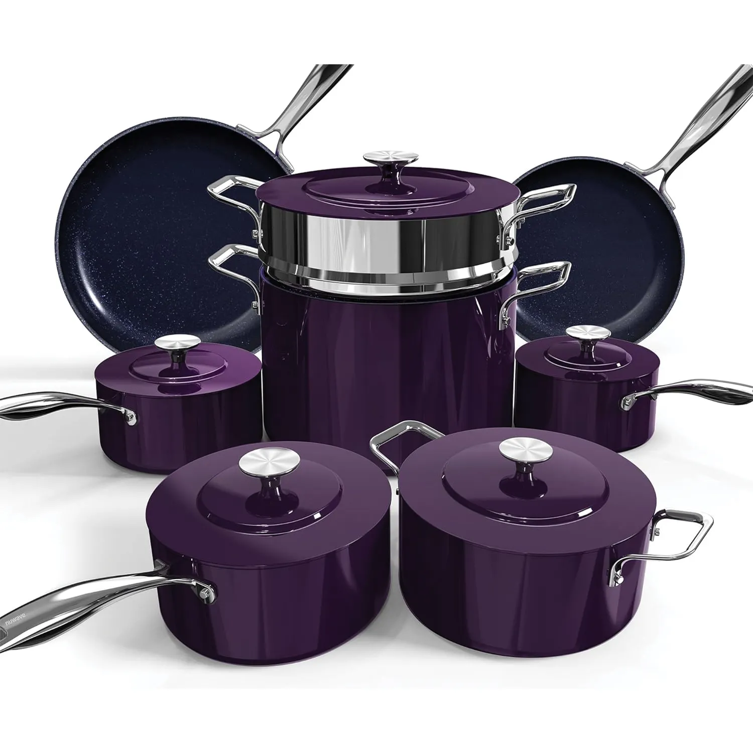 Duralon Blue Lux Non-Stick Cookware 13-Piece Set