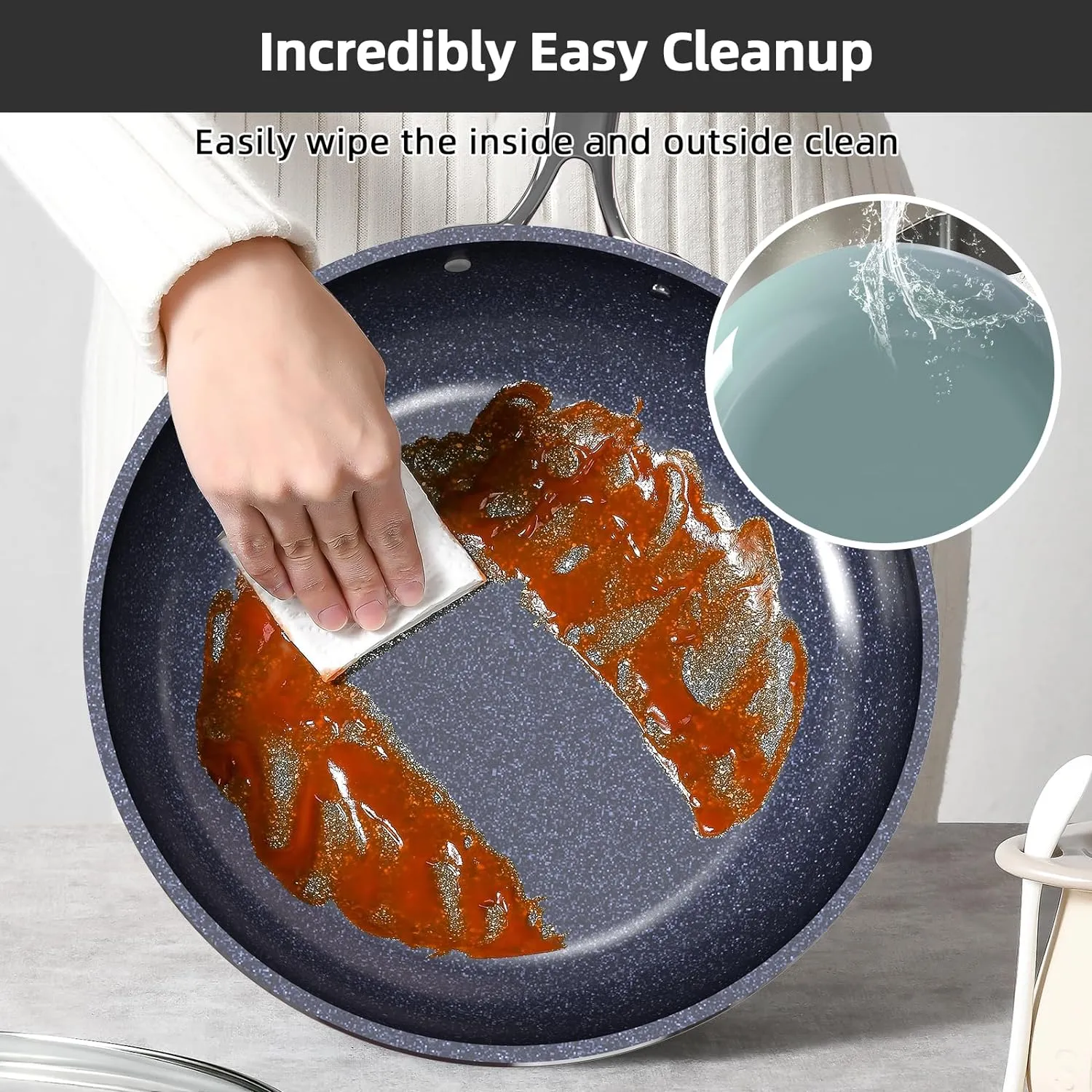 Duralon Blue Lux Non-Stick Cookware 13-Piece Set