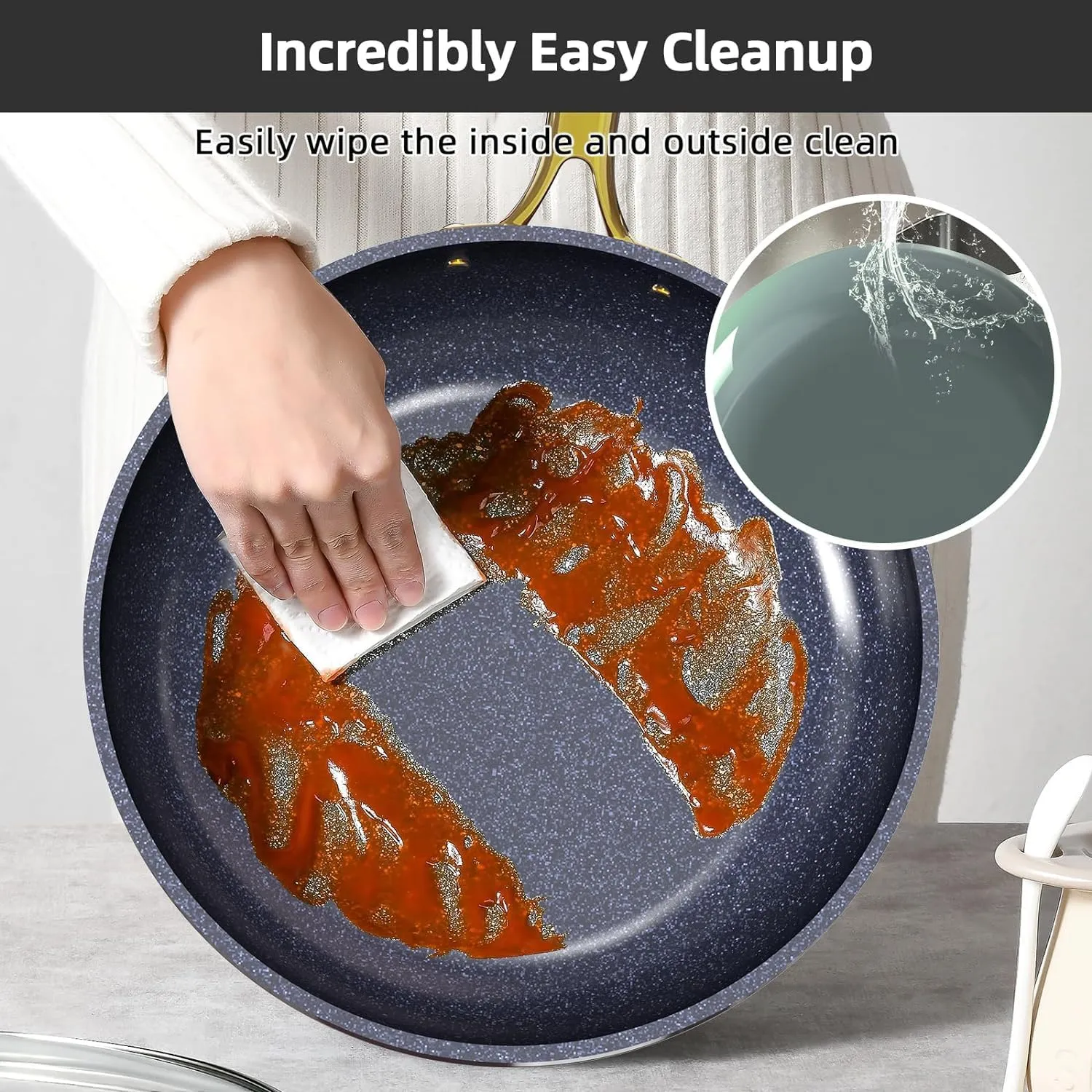 Duralon Blue Lux Non-Stick Cookware 13-Piece Set