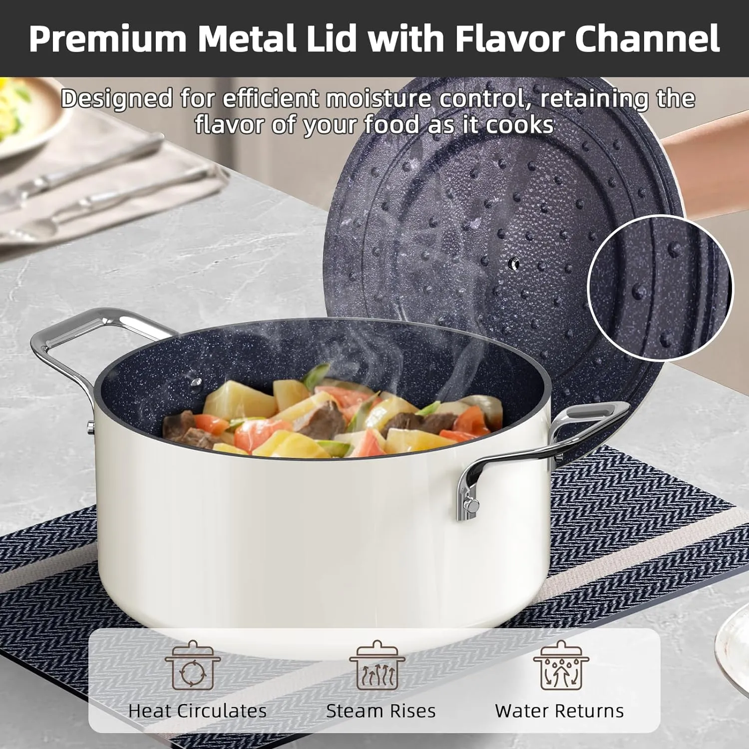 Duralon Blue Lux Non-Stick Cookware 13-Piece Set