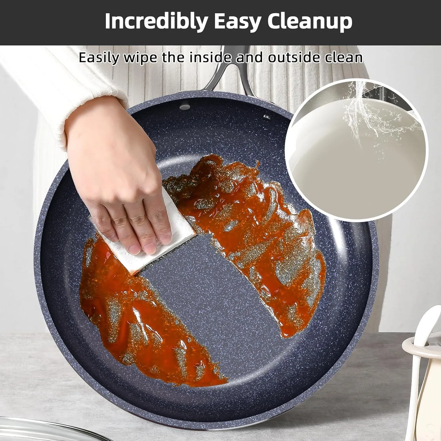 Duralon Blue Lux Non-Stick Cookware 13-Piece Set
