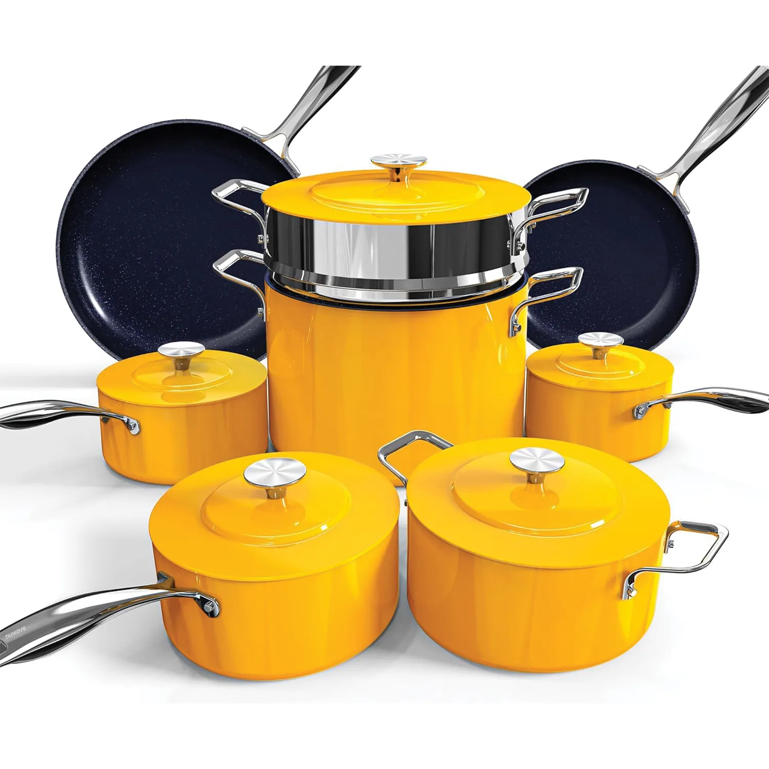 Duralon Blue Lux Non-Stick Cookware 13-Piece Set