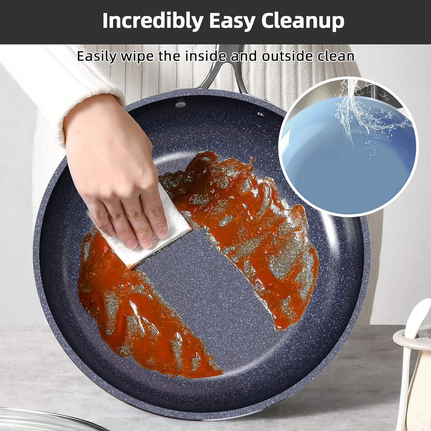Duralon Blue Lux Non-Stick Cookware 13-Piece Set