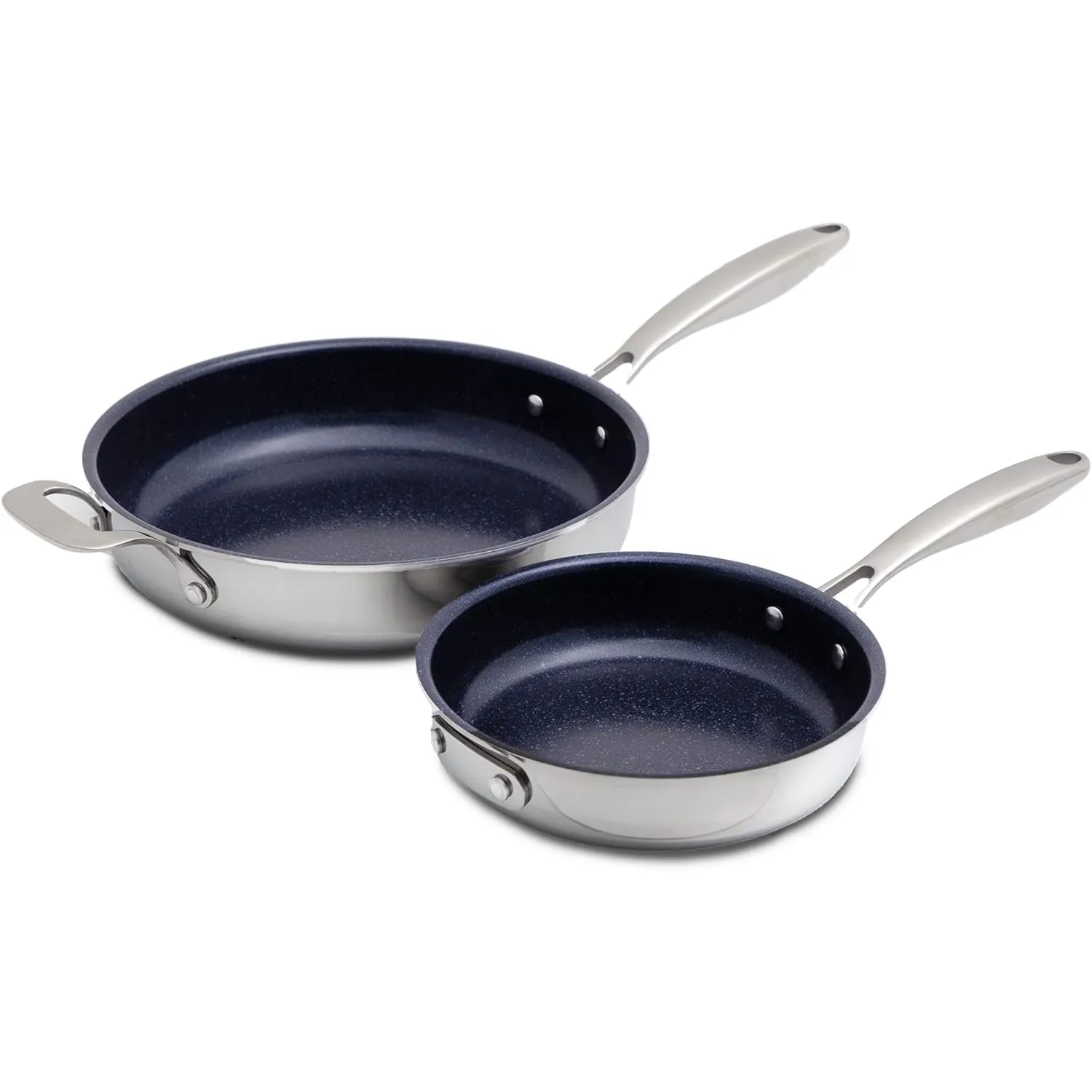 Nuwave Pro-Smart 12" & 8" Stainless Steel Fry Pan Set