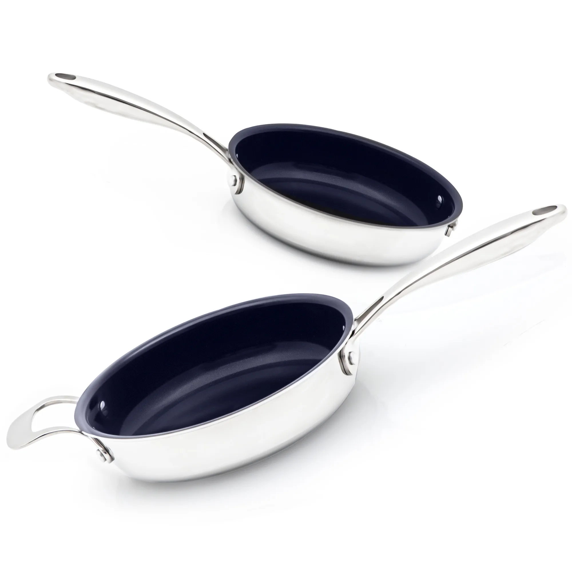 Nuwave Pro-Smart 12" & 8" Stainless Steel Fry Pan Set