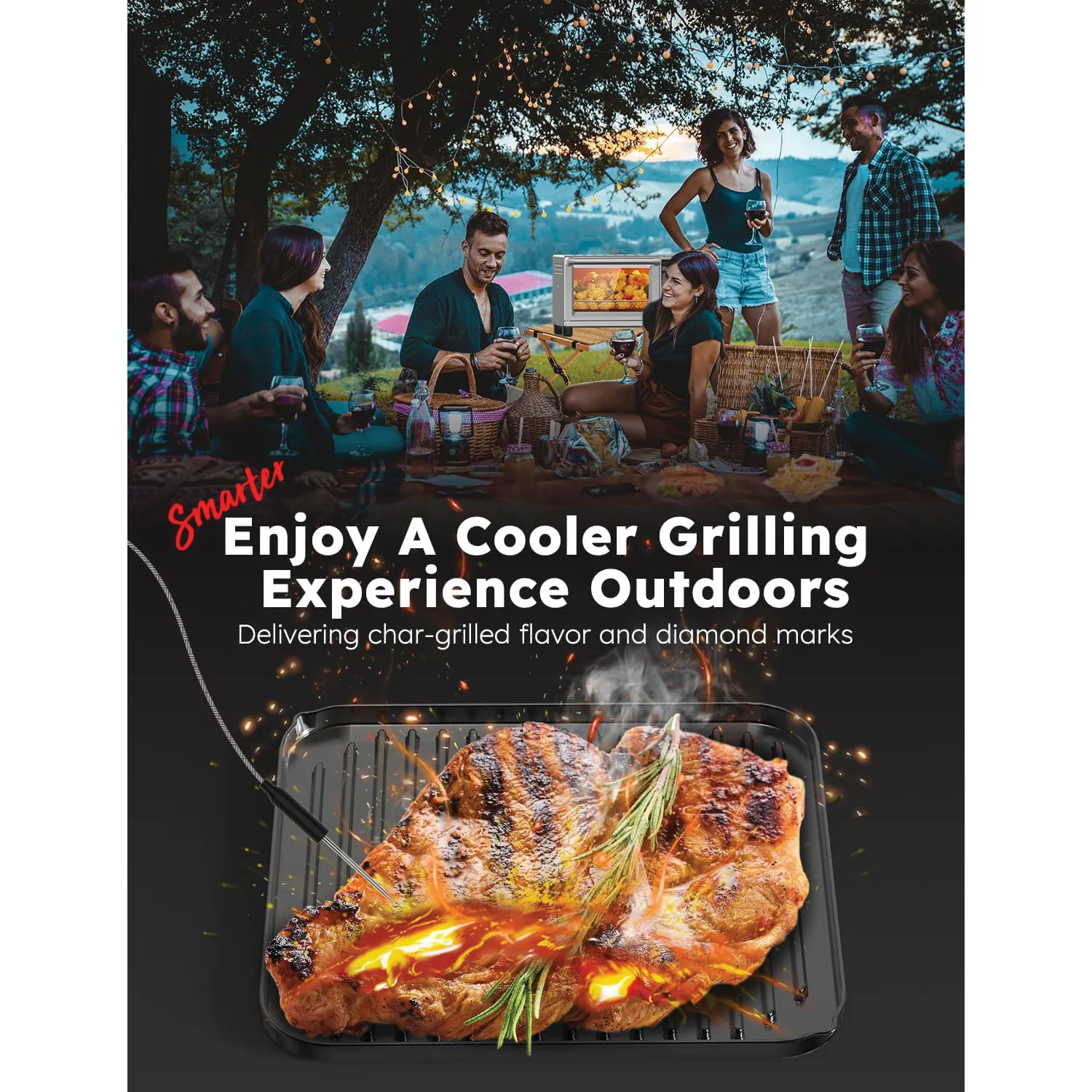 Nuwave Bravo XL Pro Smart Oven, Air Fryer & Grill 16 Nuwave Bravo XL Pro Smart Oven, Air Fryer & Grill
