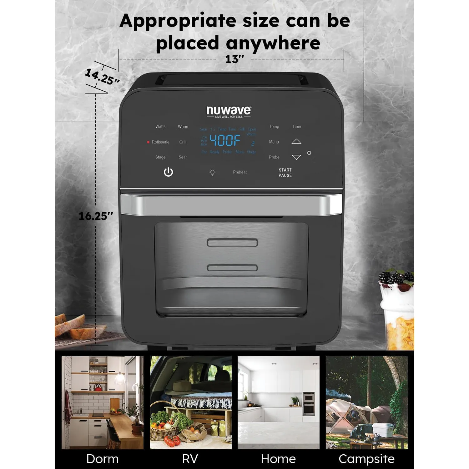Nuwave Brio 15.5 QT Digital Air Fryer