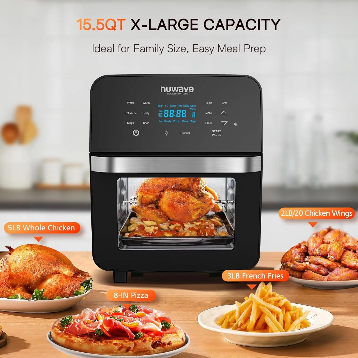 Nuwave Brio 15.5 QT Digital Air Fryer