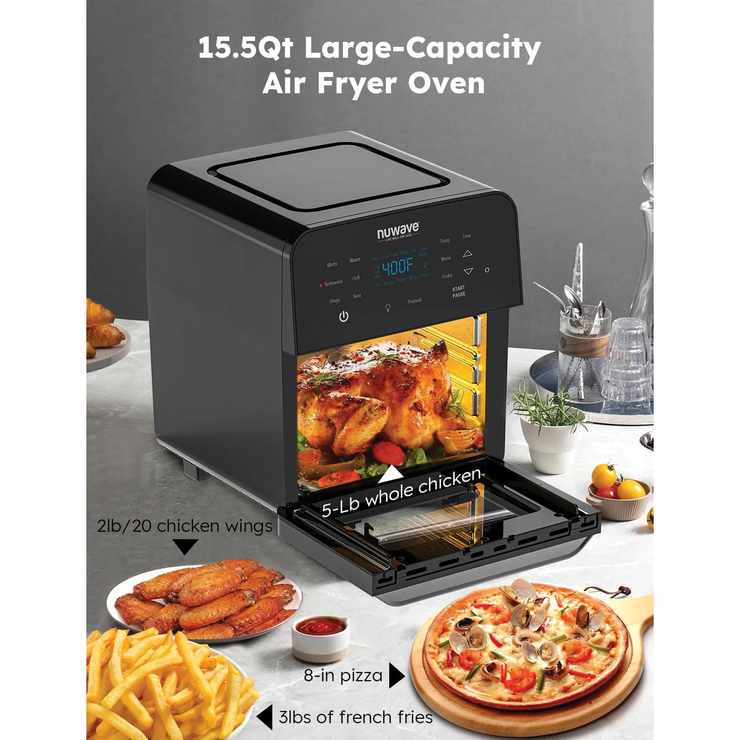 Nuwave Brio 15.5 QT Digital Air Fryer