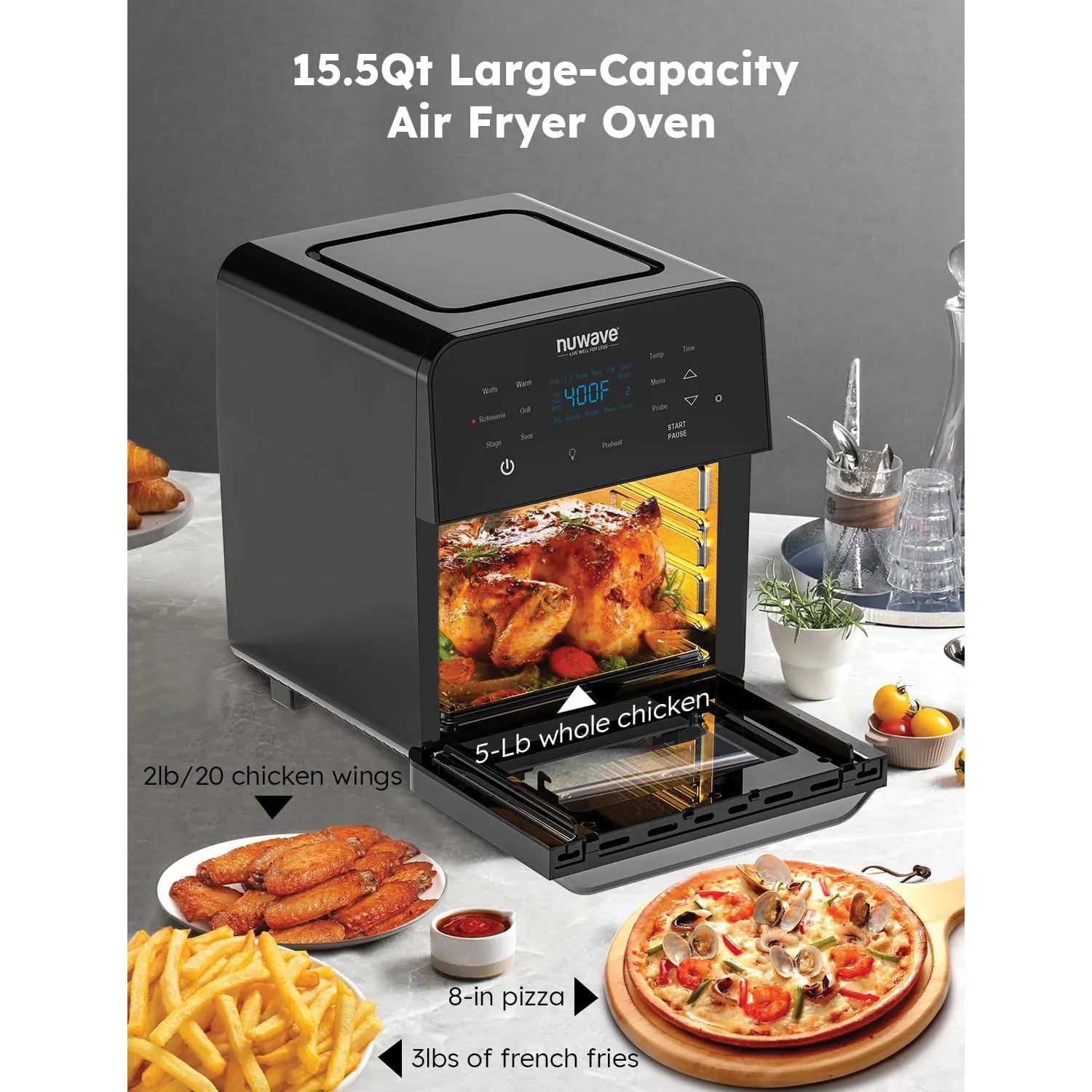 Nuwave Brio 15.5 QT Digital Air Fryer